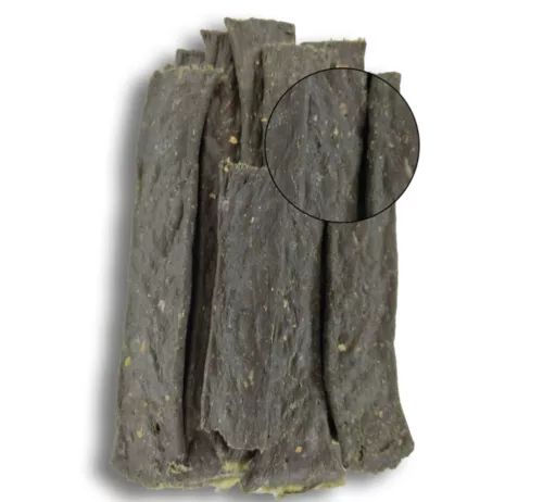 BUBAlicious More Meat – vaddisznóhúsos csíkok almával, tengeri algával és mentával (70 g)