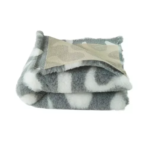 Vetbed - csúszásmentes kutyafekhely – szürke-fehér mintás