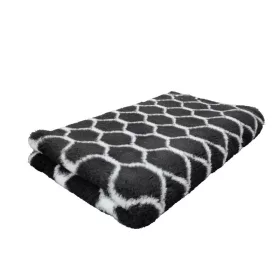   Vetbed - csúszásmentes kutyafekhely – fekete geometrikus minta