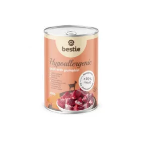   Bestie - Kecske sütőtökkel hipoallergén párolt menü kutyáknak