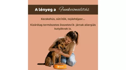 Bestie - Kecske sütőtökkel hipoallergén párolt menü kutyáknak