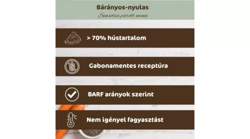 Bestie - Bárány nyúllal és répával sensitive párolt menü 