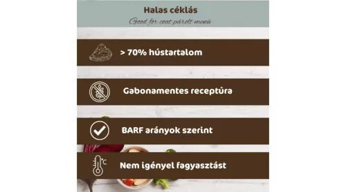 Bestie - Hal céklával és körtével párolt menü az egészséges szőrért