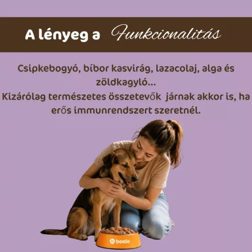 Bestie - Kacsa cukkínivel és körtével immunrendszer támogató párolt menü