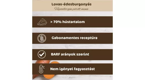 Bestie - Ló édesburgonyával hipoallergén párolt menü 