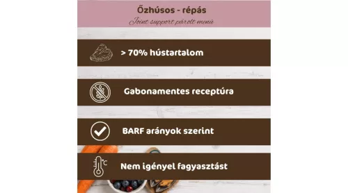 Bestie - Őz répával és erdei gyümölccsel ízülettámogató párolt menü 