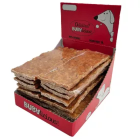   BUBAlicious - lapos rágócsík – strucchússal és bikacsökkel, 15 cm
