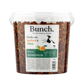   BUNCH - Kacsás tréning snack SÁRGABARACKKAL ÉS ALGÁVAL  (1kg)