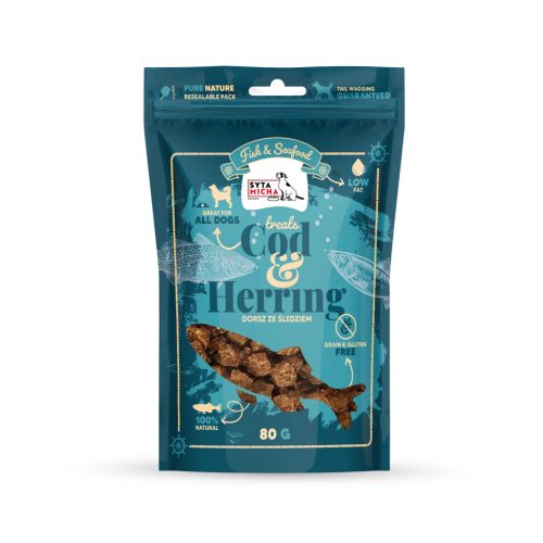 Syta Micha - Fish & Seafood – Prémium falatok tőkehalból és heringből 