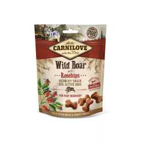   CARNILOVE DOG CRUNCHY SNACK WILD BOAR & ROSEHIPS- VADDISZNÓ HÚSSAL ÉS CSIPKEBOGYÓVAL 200G