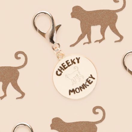 Dog Collar Charm - Cheeky Monkey