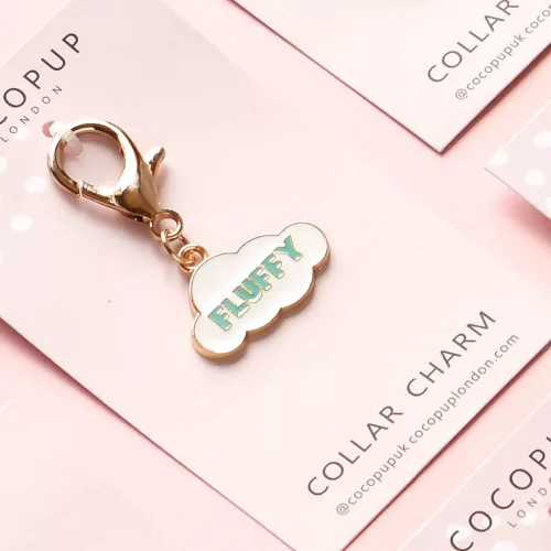 Dog Collar Charm - Fluffy