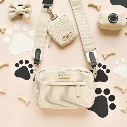 Cocopup London - Cord Dog Walking Bag (nude)