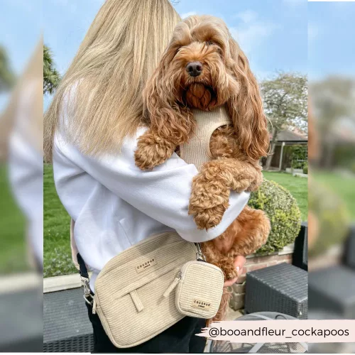 Cocopup London - Cord Dog Walking Bag (nude)