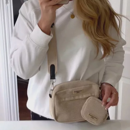 Cocopup London - Cord Dog Walking Bag (nude)