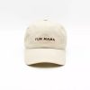 Beige Denim Cap - Fur Mama