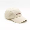 Beige Denim Cap - Fur Mama