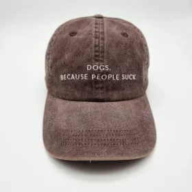   Collar of Sweden - Brown Denim Cap - Dogs. Because People Suck