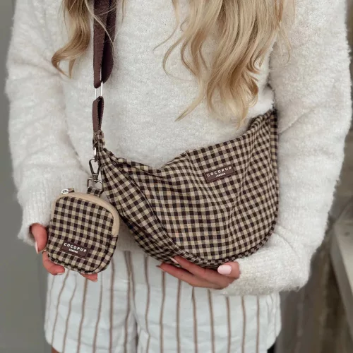 Cocopup London - Treat Pouch -Crescent Treat Pouch - Cotswold Check