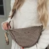 Cocopup London - Crossbody Crescent Dog Walking Bag - Cotswold Check