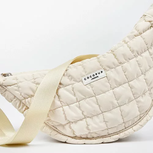 Cocopup London - Crossbody Crescent Dog Walking Bag - Cloud