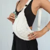 Cocopup London - Crossbody Crescent Dog Walking Bag - Cloud