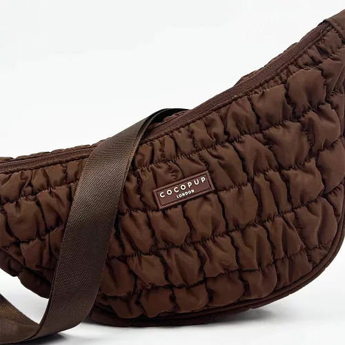 Cocopup London - Crossbody Crescent Dog Walking Bag - Espresso
