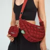 Cocopup London - Crossbody Crescent Dog Walking Bag - Merlot