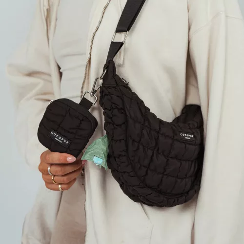 Cocopup London - Treat Pouch -Crescent Treat Pouch - Onyx