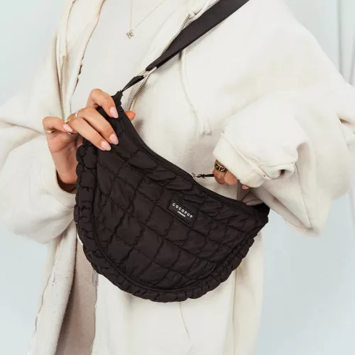 Cocopup London - Crossbody Crescent Dog Walking Bag - Onyx