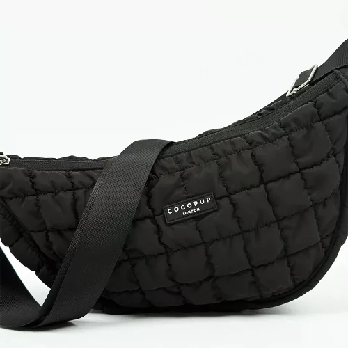 Cocopup London - Crossbody Crescent Dog Walking Bag - Onyx