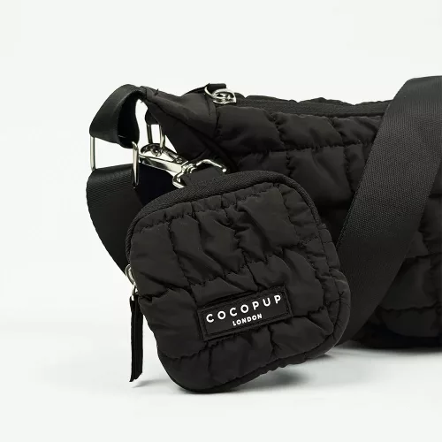 Cocopup London - Crossbody Crescent Dog Walking Bag - Onyx