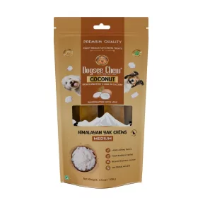   Dogsee -Dog Chew Medium Himalájai Jak Sajtcsont -  Kókuszos 140g (2 db)