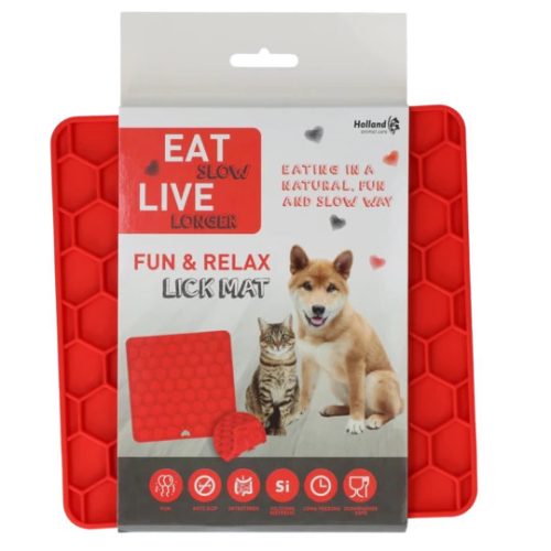 EAT SLOW LIVE LONGER FUN & RELAX LICK MAT PIROS