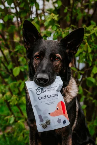 Eli Pet - Szárított tőkehalbőr kockák kutyáknak 80 g 