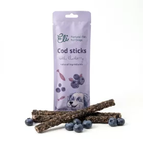 Eli Pet -Szárított tőkehalrudak áfonyával - 30 g