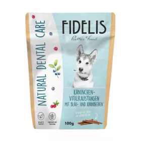   Fidelis - Fogtisztító sticks, nyúlhússal, áfonyával és tőzegáfonyával (150g)