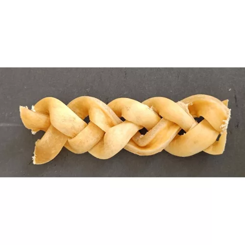 Teomann - Szárított fonott marhafejbőr 15cm (10db)