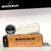 Mosható és ujjra húzható, ezüstionos fogtisztító kutyáknak, ajándék Zooro® fogmosó porrol kutyáknak