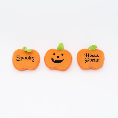 ZippyPaws - Halloween Miniz 3-pack Pumpkins