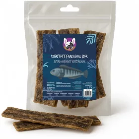 HAPPY BULLDOG - Farkas hal bőr (60 g)
