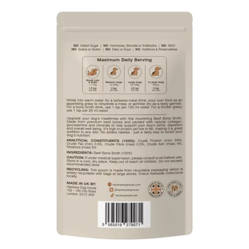 Hackney Dog House - Beef Bone Broth – Marhacsontleves por kutyáknak