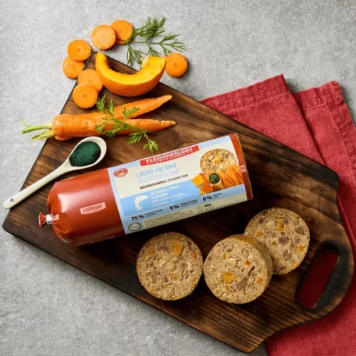 MEATLOVE - Lazac marhahússal, sárgarépával, sütőtökkel és spirulinával - 800g