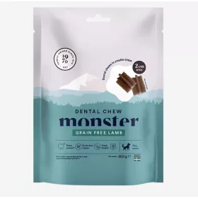  Monster Dog Dental Bites Lamb – gabonamentes bárányos fogtisztító jutalomfalat