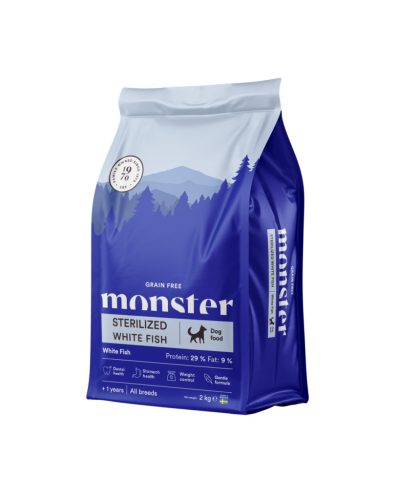 MONSTER - Grain Free - Sterilized White Fish száraztáp
