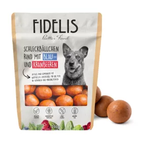   Marhahúsos jutalomfalat-golyók áfonyával – MyWoof Pupsicle töltéshez (L-es)