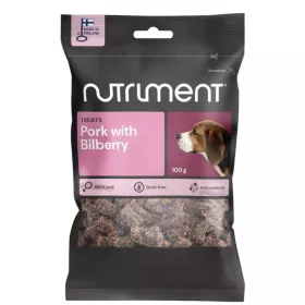   Nutriment - Sertéshúsos és áfonyás tréning jutalomfalat kutyáknak (100 g)