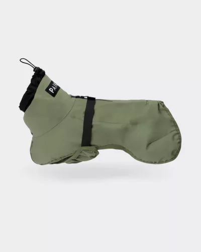 PAIKKA - Reflective Shell Jacket Green – fényvisszaverő, vízálló kutyakabát