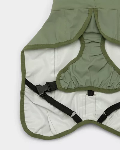 PAIKKA - Reflective Shell Jacket Green – fényvisszaverő, vízálló kutyakabát