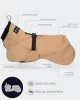 PAIKKA - Visibility Raincoat Lite Taupe – fényvisszaverő, vízálló kutyakabát